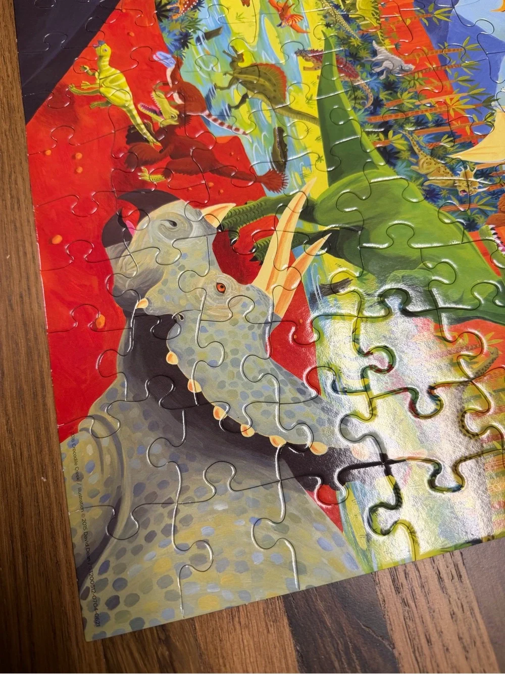 Dinosaur 100-Piece Kids Puzzle - Crocodile Creek 14x19 High Quality Puzzle